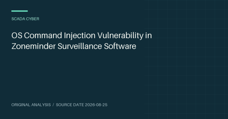 OS Command Injection Vulnerability in Zoneminder Surveillance Software